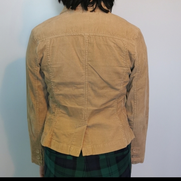 Vintage Tan Corduroy Blazer Dark Academia 9/10 - Picture 3 of 7
